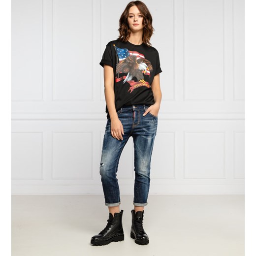 Dsquared2 T-shirt Smoke | Regular Fit Dsquared2 S okazyjna cena Gomez Fashion Store