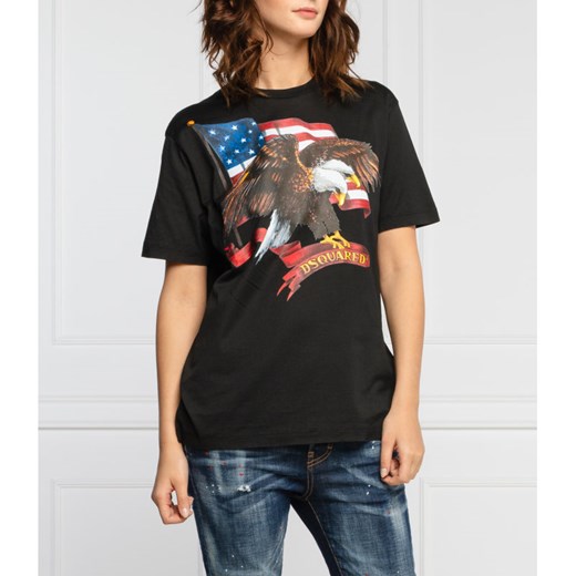 Dsquared2 T-shirt Smoke | Regular Fit Dsquared2 M okazja Gomez Fashion Store