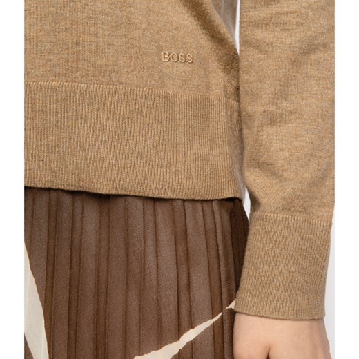 BOSS CASUAL Sweter Ibinna | Regular Fit | z dodatkiem jedwabiu M Gomez Fashion Store okazja