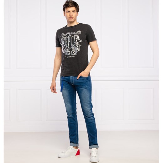 Replay T-shirt | Regular Fit Replay L wyprzedaż Gomez Fashion Store