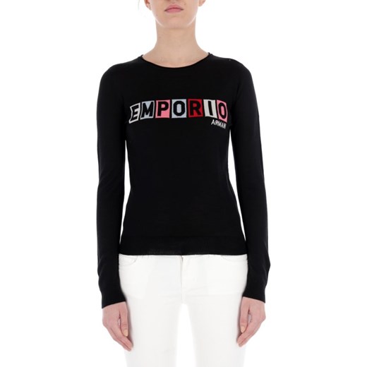 Emporio Armani Sweter | Slim Fit | z dodatkiem wełny Emporio Armani 40 wyprzedaż Gomez Fashion Store