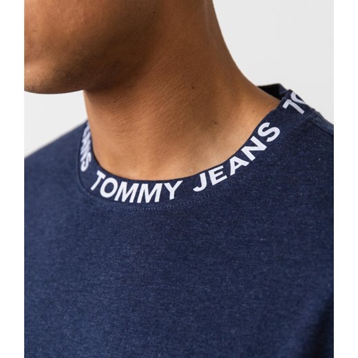 Tommy Jeans T-shirt TJM HEATHER BRANDED COLLAR | Relaxed fit Tommy Jeans L wyprzedaż Gomez Fashion Store