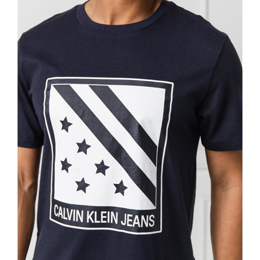 CALVIN KLEIN JEANS T-shirt BIG BADGE FRONT | Regular Fit S promocja Gomez Fashion Store