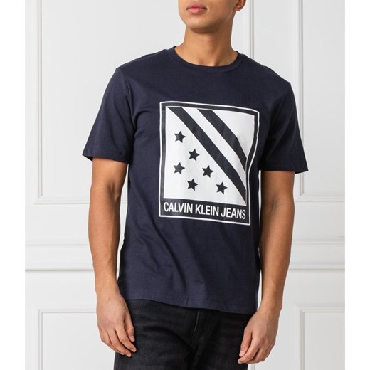 CALVIN KLEIN JEANS T-shirt BIG BADGE FRONT | Regular Fit S Gomez Fashion Store okazja