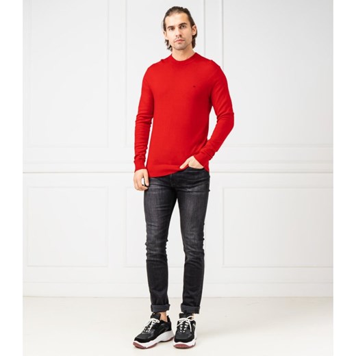 Calvin Klein Sweter EMBROIDERY | Regular Fit | z dodatkiem wełny Calvin Klein L Gomez Fashion Store wyprzedaż