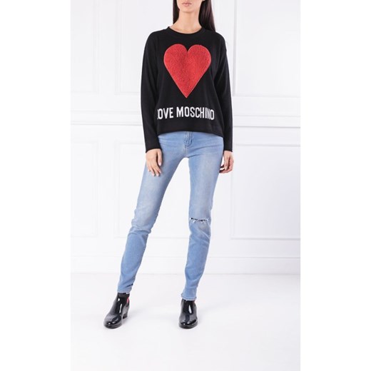 Love Moschino Sweter | Regular Fit Love Moschino 36 okazyjna cena Gomez Fashion Store