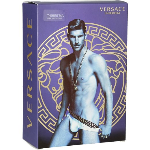 T-shirt męski Versace z długimi rękawami jesienny