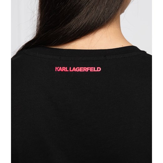 Karl Lagerfeld T-shirt | Regular Fit Karl Lagerfeld XS wyprzedaż Gomez Fashion Store