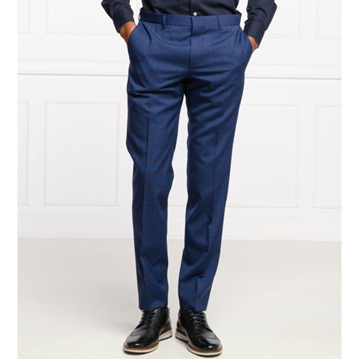 Boss Wełniane spodnie Genius5 | Slim Fit 54 okazyjna cena Gomez Fashion Store