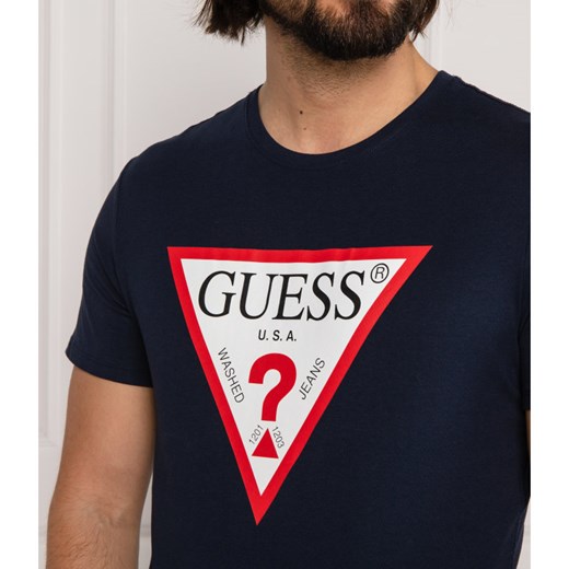 GUESS JEANS T-shirt ORIGINAL | Slim Fit L promocja Gomez Fashion Store