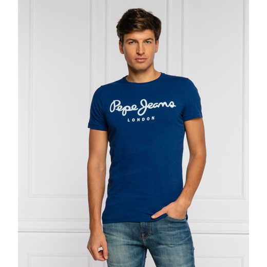 Niebieski t-shirt męski Pepe Jeans 