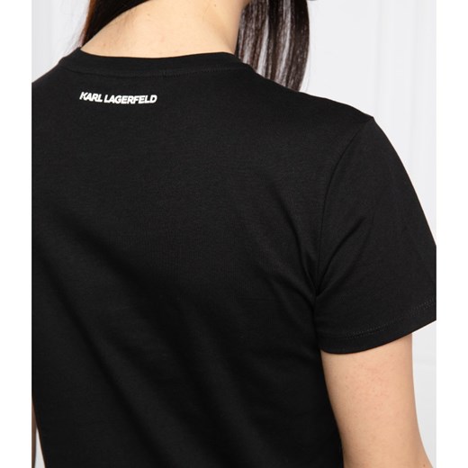 Karl Lagerfeld T-shirt | Regular Fit Karl Lagerfeld S promocja Gomez Fashion Store
