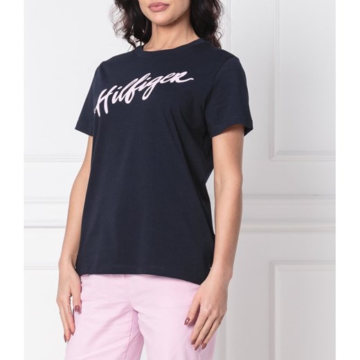 Tommy Hilfiger T-shirt VIOLA | Regular Fit Tommy Hilfiger XS wyprzedaż Gomez Fashion Store