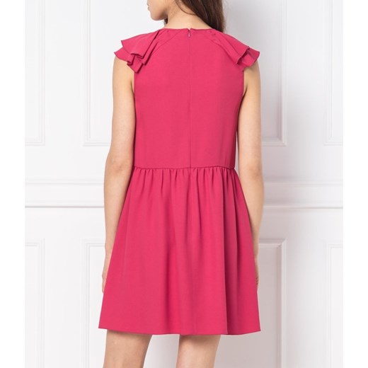 Red Valentino sukienka z krótkimi rękawami casualowa trapezowa 