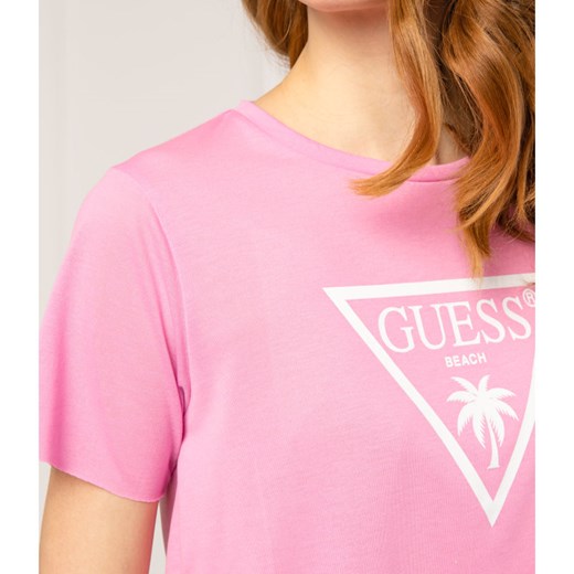 Guess T-shirt | Cropped Fit Guess M Gomez Fashion Store wyprzedaż