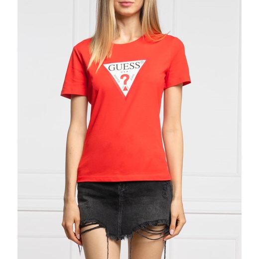 GUESS JEANS T-shirt TATIANA | Regular Fit XS wyprzedaż Gomez Fashion Store