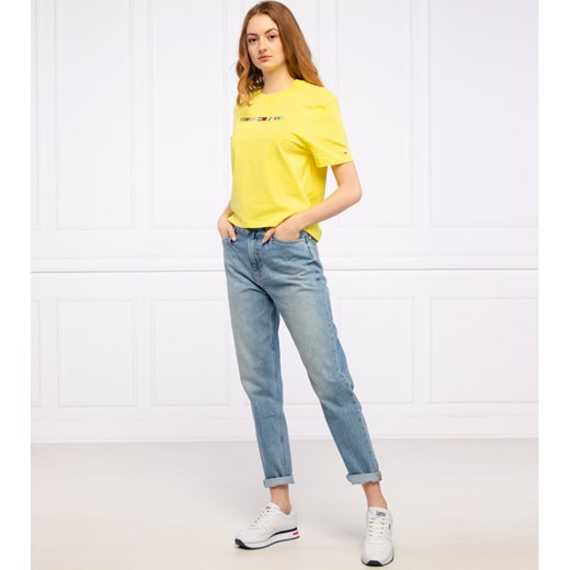 Tommy Jeans T-shirt | Cropped Fit Tommy Jeans XS okazja Gomez Fashion Store
