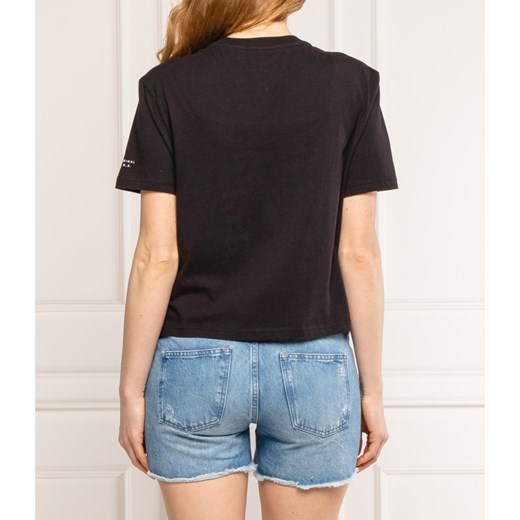 Tommy Jeans T-shirt | Cropped Fit Tommy Jeans XS wyprzedaż Gomez Fashion Store