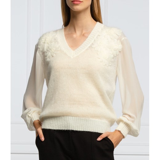 Twin-Set Wełniany sweter | Regular Fit S wyprzedaż Gomez Fashion Store