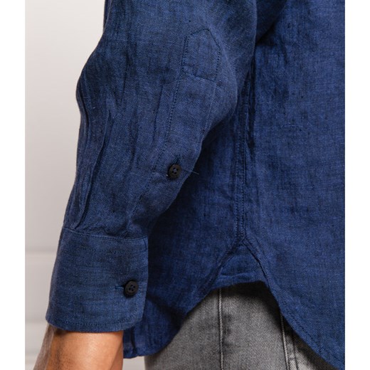 Trussardi Jeans Lniana koszula | Regular Fit Trussardi Jeans 44 promocyjna cena Gomez Fashion Store