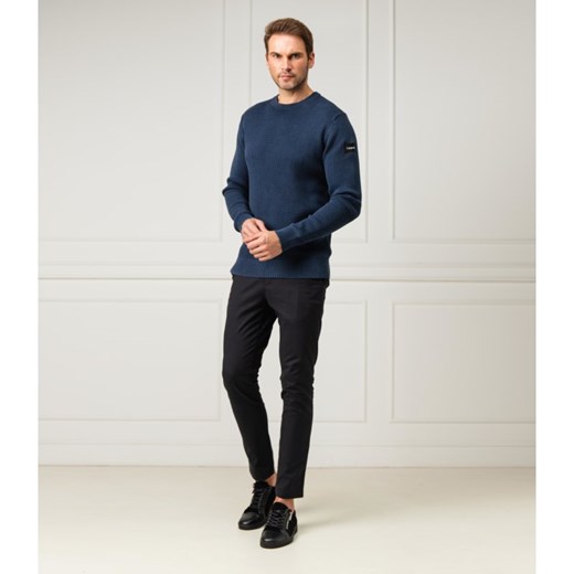 Calvin Klein Sweter TEXTURE | Regular Fit Calvin Klein L okazja Gomez Fashion Store