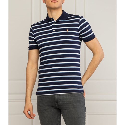T-shirt męski Polo Ralph Lauren w paski wielokolorowy casual 