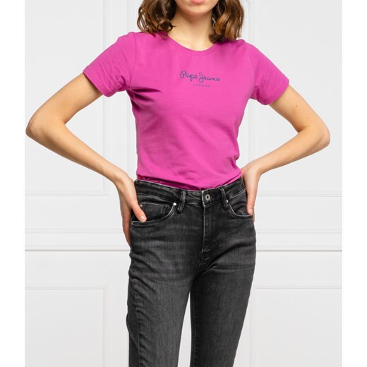Pepe Jeans London T-shirt New Virginia | Slim Fit M okazyjna cena Gomez Fashion Store