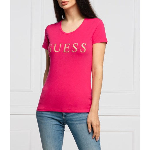 GUESS JEANS T-shirt ANGELIKA | Slim Fit S promocja Gomez Fashion Store