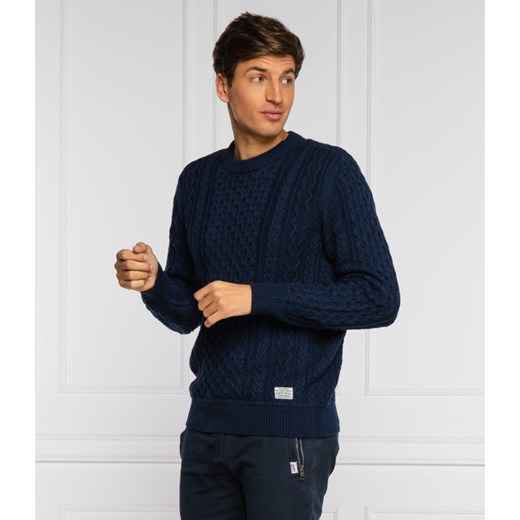 Pepe Jeans London Sweter VINCENZO | Regular Fit | z dodatkiem wełny XL Gomez Fashion Store wyprzedaż