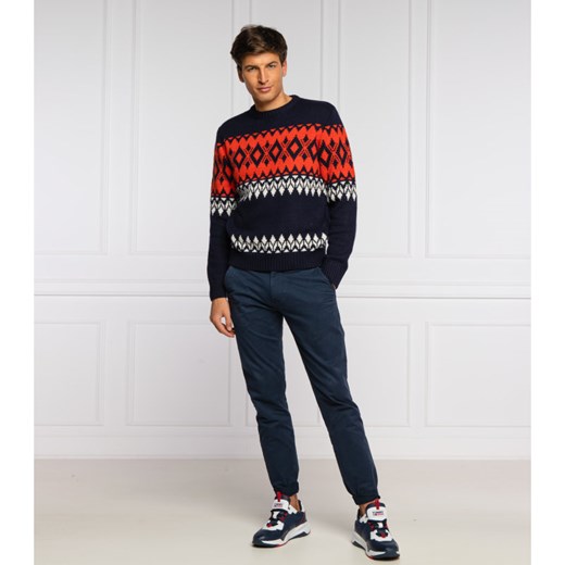 Pepe Jeans London Sweter JHON | Regular Fit | z dodatkiem wełny S promocja Gomez Fashion Store