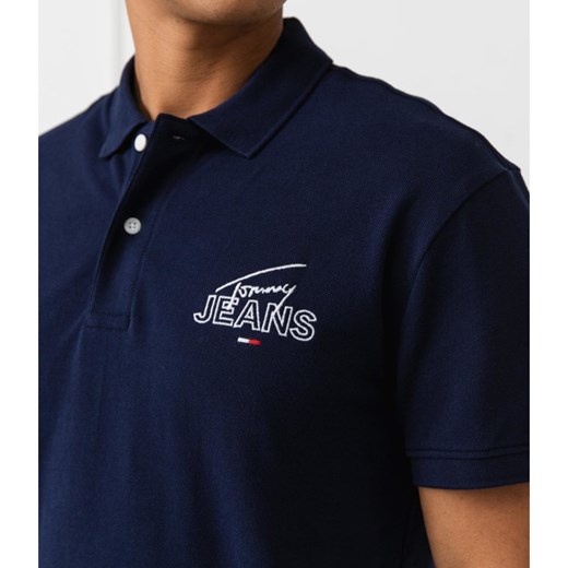 Tommy Jeans Polo TJM SOLID GRAPHIC | Regular Fit Tommy Jeans XL promocja Gomez Fashion Store