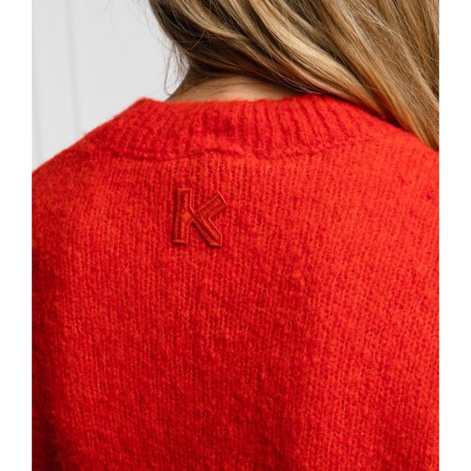 Kenzo Wełniany sweter | Regular Fit | z dodatkiem kaszmiru Kenzo S promocja Gomez Fashion Store