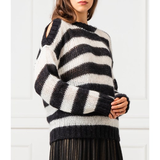Twin-Set Sweter | Loose fit | z dodatkiem wełny XS okazyjna cena Gomez Fashion Store