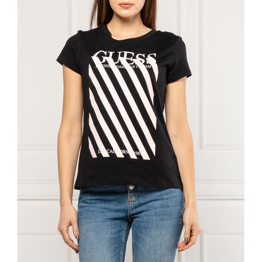 GUESS JEANS T-shirt CREAMY | Regular Fit S wyprzedaż Gomez Fashion Store