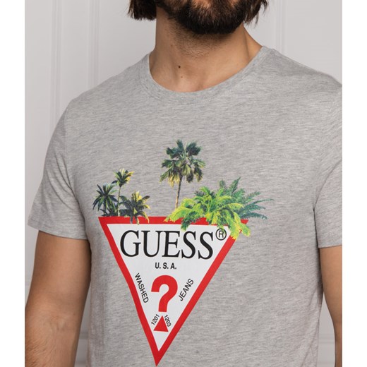 GUESS JEANS T-shirt PALM | Slim Fit XXL wyprzedaż Gomez Fashion Store