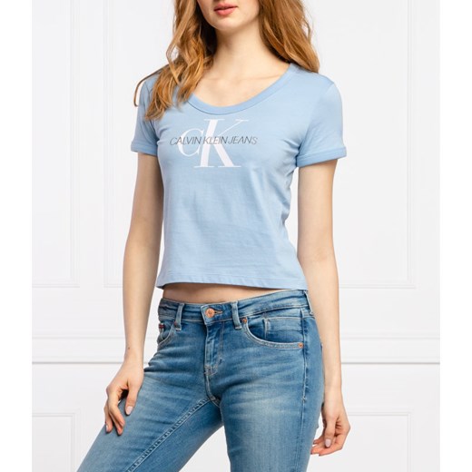 CALVIN KLEIN JEANS T-shirt VEGETABLE DYE MONOGRAM | Slim Fit S okazja Gomez Fashion Store