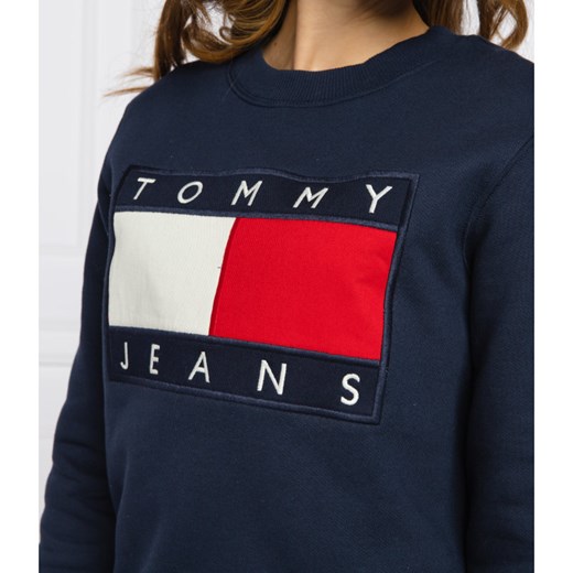 Tommy Jeans Bluza TJW TOMMY FLAG | Regular Fit Tommy Jeans XS okazja Gomez Fashion Store