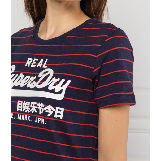 Superdry T-shirt VINTAGE LOGO STRIPE ENTRY | Regular Fit Superdry S okazyjna cena Gomez Fashion Store