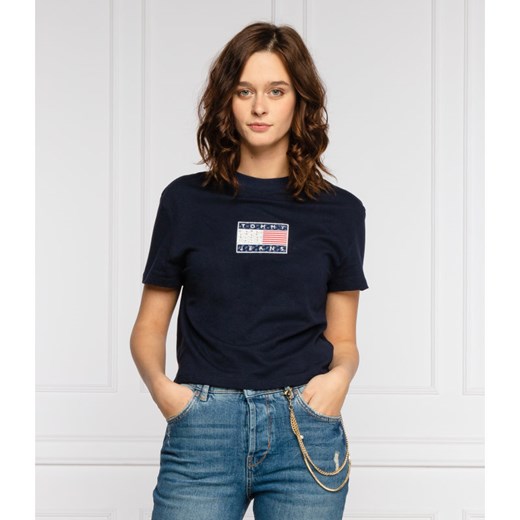 Tommy Jeans T-shirt TJW STAR AMERICANA FLAG | Cropped Fit Tommy Jeans M wyprzedaż Gomez Fashion Store