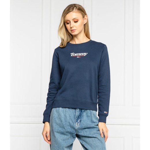 Tommy Jeans bluza damska z napisami krótka 