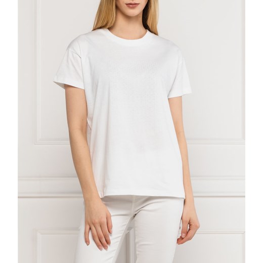Boss T-shirt Eilissa | Relaxed fit XS wyprzedaż Gomez Fashion Store