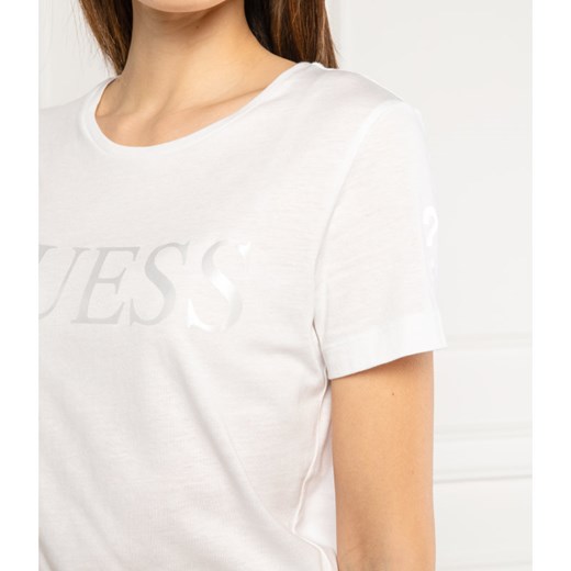 GUESS JEANS T-shirt SATINETTE | Regular Fit XS wyprzedaż Gomez Fashion Store
