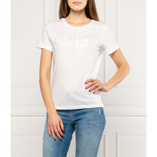 GUESS JEANS T-shirt SATINETTE | Regular Fit XS okazja Gomez Fashion Store
