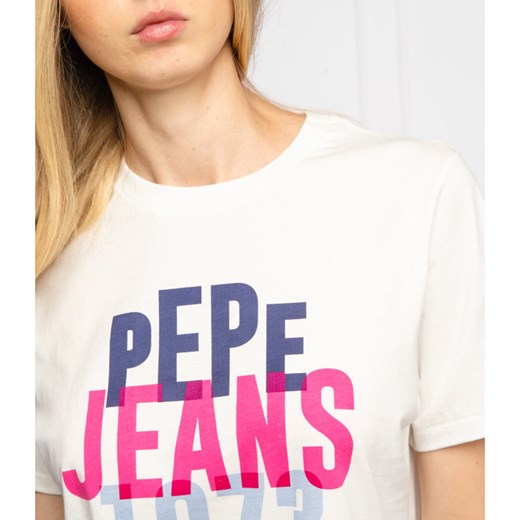 Pepe Jeans London T-shirt ADELE | Regular Fit XS okazja Gomez Fashion Store