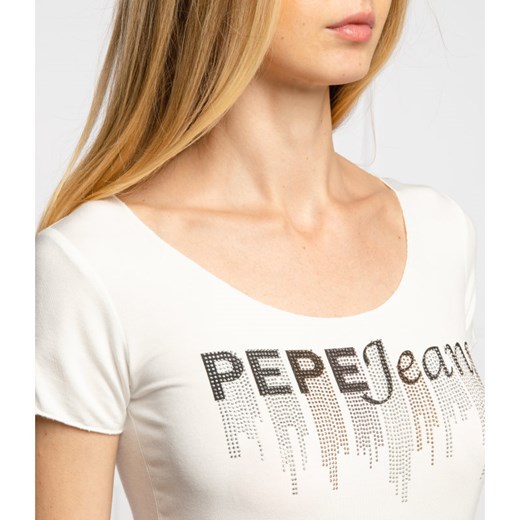 Pepe Jeans London T-shirt ABBEY | Slim Fit L wyprzedaż Gomez Fashion Store