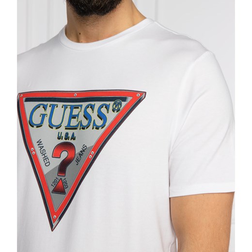GUESS JEANS T-shirt FOLLOW US | Slim Fit M wyprzedaż Gomez Fashion Store