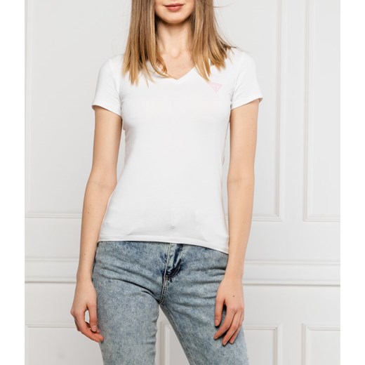 GUESS JEANS T-shirt MINI TRIANGLE | Slim Fit XS okazyjna cena Gomez Fashion Store