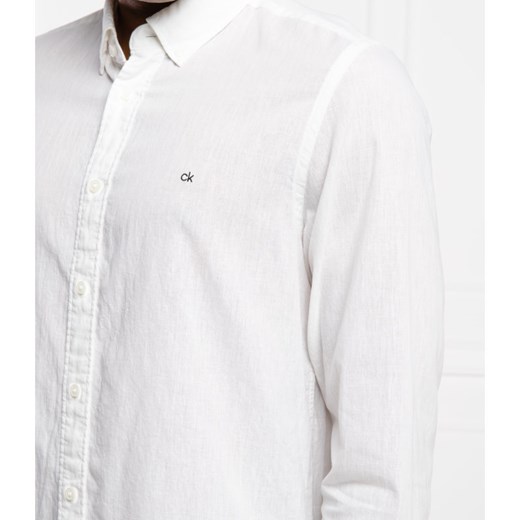 Calvin Klein Koszula | Regular Fit | z dodatkiem lnu Calvin Klein XL Gomez Fashion Store okazyjna cena