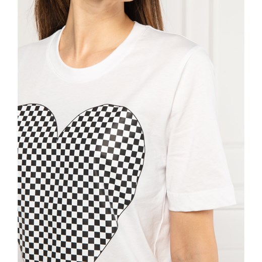Love Moschino T-shirt | Regular Fit Love Moschino 36 Gomez Fashion Store promocja