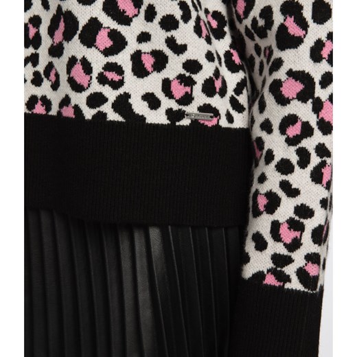 DKNY Sweter LEOPARD | Regular Fit M Gomez Fashion Store